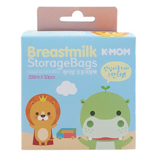 MOTHER-K 站立式母乳袋 Set, 200ml x 50入, 1盒