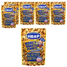 HBAF 蜂蜜奶油味花生, 120g, 美國製, 6包