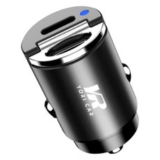 YORI 優里 迷你車充 Type-C + USB-A 4 x 2cm 37g, Ace13, 黑色