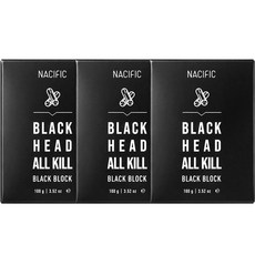 NACIFIC 黑頭竹炭皂, 100g, 3個