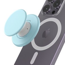 SINJIMORU M Tap Tok MagSafe 軟質握把支架, 藍色, 1個