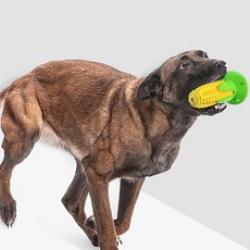 DING DONG PET 狗狗玉米吸盤拉扯牙刷 153 x 92 mm, 黃色, 1個