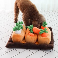 DING DONG PET 寵物嗅聞玩具墊 紅蘿蔔田, 單色, 1個