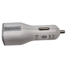 ENERGEAR 安杰爾 30W 雙孔Type-C USB-A 車用PD快充器, 白色, GP-DCCA30SR/W