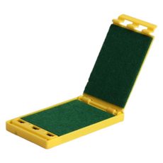 Topia 簡易吉他弦清潔擦拭器 黃色 粗糙面, 1個