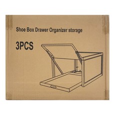 禾統 抽拉式透明鞋盒 最大43碼, 透明灰, 1組