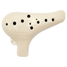 Ean 中音C調教學用陶笛, 象牙白, 1個