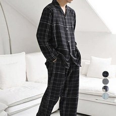 GLAM GONGGAM 男款Palace長袖兩件式睡衣套裝