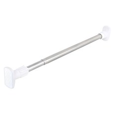 德利生活 多用途方頭牛筋加壓式伸縮桿/晾衣桿, 不鏽鋼材質, 伸縮120-220cm, 超強承重不變形, 1支