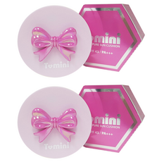 투미니 퓨어 선쿠션 SPF43 PA+++ 리본 진핑크, 14.5g, 2개