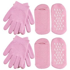 페이스바디 미용보습 굳은살 젤 장갑 + 풋팩 세트 핑크, 2개, 500g