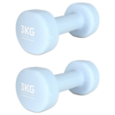 에르고기어 네오프렌 아령, 3kg, 2개
