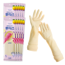 오런 후디스 고무장갑, 아이보리, 대(L), 10개