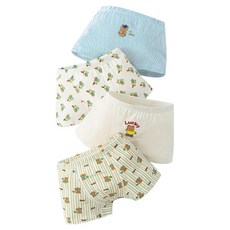 男童幸運熊四角內褲4件組