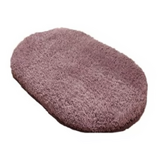 絨毛橢圓地墊 C029 2個, 灰紫色