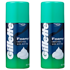 질레트 포오미 멘솔 쉐이빙 폼, 175g, 2개