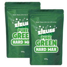 ZiZUSS 퓨어그린 全身用硬蠟, 2個, 200g