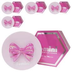 투미니 퓨어 선쿠션 SPF43 PA+++ 리본 진핑크, 14.5g, 5개