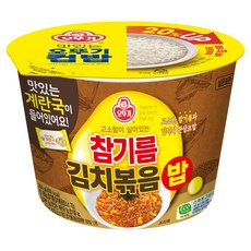 오뚜기 컵밥 참기름김치볶음밥+계란국, 264g, 1개