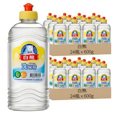 白熊 洗碗精, 600g, 48瓶