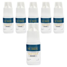 SUBIR EYELASH Sally 睫毛嫁接膠 新手用 5g, 6個, 白色