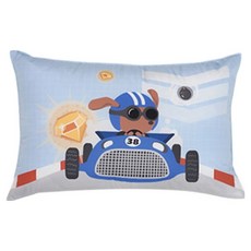MYHOUSE 兒童汽車卡通人物絎縫枕頭套, 卡丁車賽車
