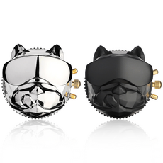 DIBEN 夾式車用芳香劑 黑櫻桃 鏡面銀 + 碳纖黑, 1套