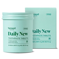 Tamsaa 每日新款固體牙膏 90錠, 63g, 1個