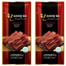 항진 원프리미엄 육포, 50g, 2개