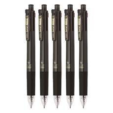 ZEBRA 斑馬牌 Surari multi 4+1 多功能真順筆 B4SAS11, 黑色, 5支
