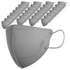 리벤스 에버퓨어 황사방역 마스크 대형 KF94, 5개입, 120개, 그레이