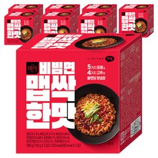 더미식 비빔면 맵싹한맛 140g, 16개