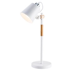 Honey Comb 北歐風娜莎閱讀桌燈 可調節燈頭 金屬烤漆原木材質, 白色