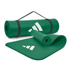 adidas 愛迪達 健身瑜伽墊+背帶組, Dark Green, 1組