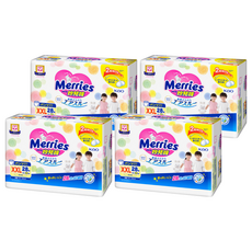 Merries 妙而舒 紙尿褲 褲型 15~28kg, XXL, 112片