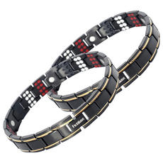 Hot Time 4合1鍺磁石健康手環 黑色 10155, 2個