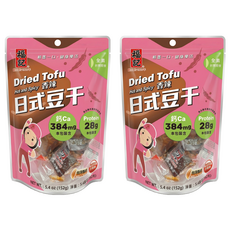 福記 日式辣味素豆干, 152g, 2袋