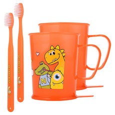 Widen Junior 異想天開牙刷+牙刷套組 8+ 橙色, 2組