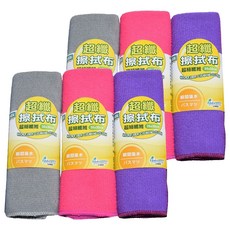 多麼潔 超纖細纖維擦拭布 台灣製造 品質保證 安心使用 特殊結構 清潔效果更佳 乾濕兩用 方便實用, 30 x 30cm, 6條