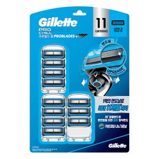 Gillette 吉列 正品 ProShield 鋒護冰爽刮鬍刀片, 11入, 1個