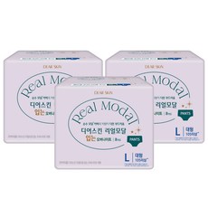 디어스킨 리얼모달 입는 오버나이트, 대형, 8개입, 3개
