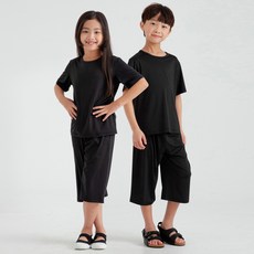 LollyTree 童款透氣涼感7分袖家居套裝