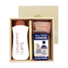 Anny Rabbit 安妮兔 1洗1皂1竹醋套裝，植物性潔淨配方，舒緩肌膚搔癢, 70g, 370ml, 1組