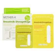 MOTHER-K 母乳儲存袋套裝 初乳適用 雙拉鍊安全密封 50ml+100ml, 30片, 1盒