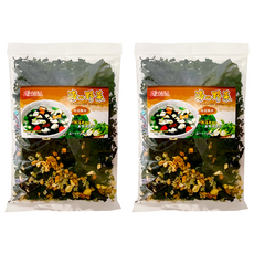 海藻問屋 海的野菜 海帶芽 香菇雞肉, 簡易烹調 健康無負擔 方便湯品, 90g, 2包