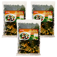 海藻問屋 海的野菜 海帶芽 香菇雞肉, 簡易烹調 健康無負擔 方便湯品, 90g, 3包