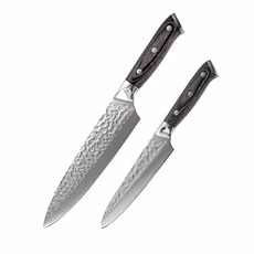 SHCJ 生活采家 德國鋼錘紋鍛造雙刀組, 料理刀 + 水果刀, 1組