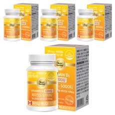 뉴트리가든 비타민D3 5000IU, 180정, 4개