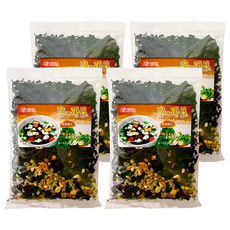 海藻問屋 海的野菜 海帶芽 香菇雞肉, 簡易烹調 健康無負擔 方便湯品, 90g, 4包