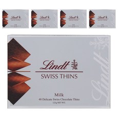 Lindt 瑞士蓮 薄片牛奶巧克力, 5盒, 125g